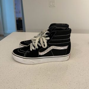 Rhinestoned Vans high tops